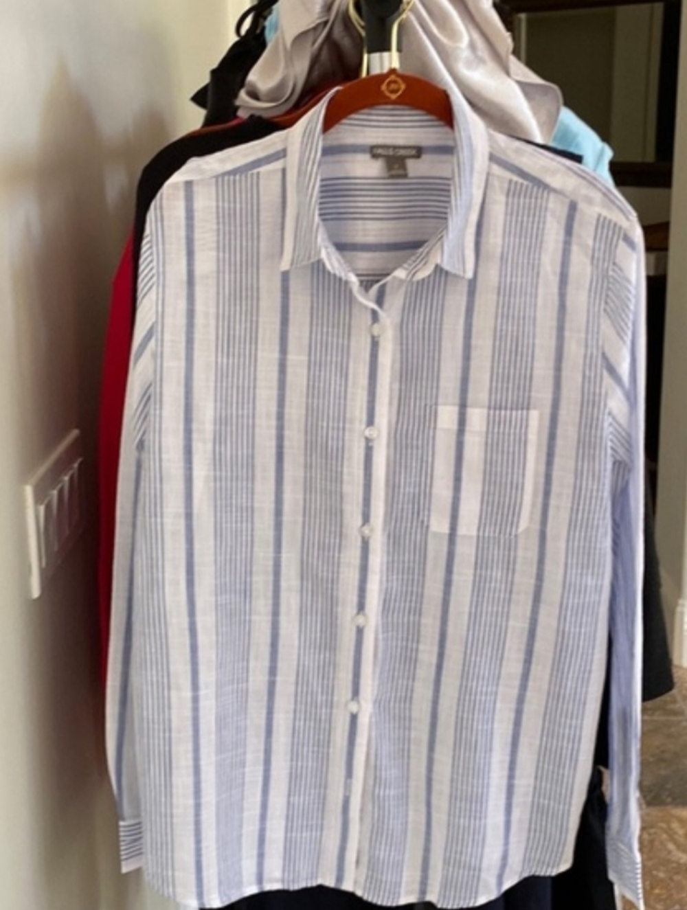 Falls Creek button down shirt in a lightweight cotton material - size Large NWT